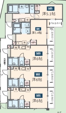 MELDIA番田の物件間取画像